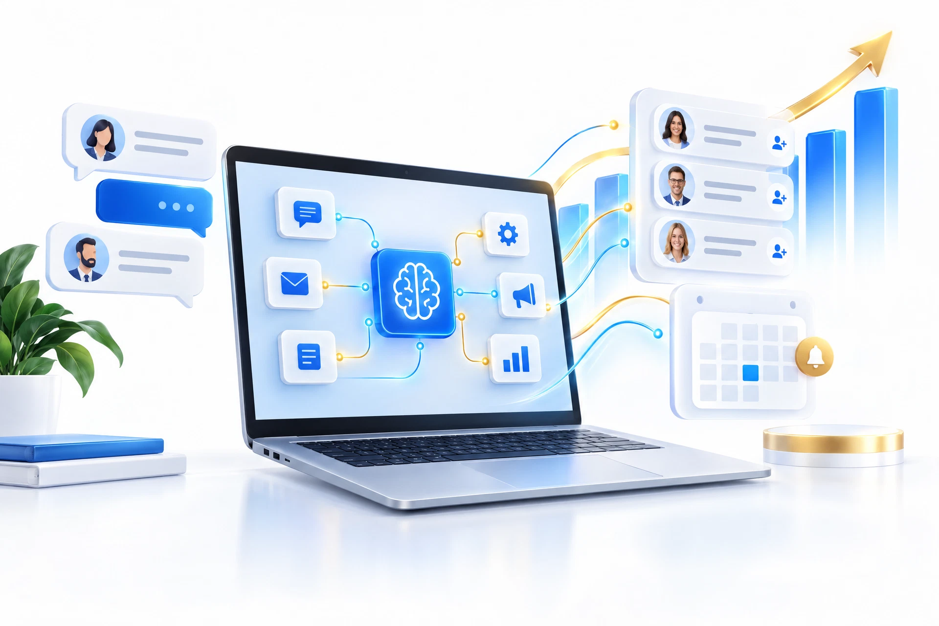 AI marketing, calendar, and business outreach technology